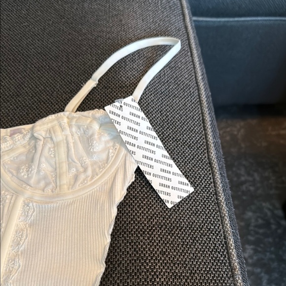 Urban Outfitters Cream Lace Corset Top - Picture 3 of 5